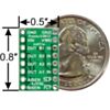 DRV8833 dual motor driver carrier bottom view with dimensions. (SKU: POLOLU-2130 Image 3)