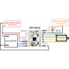 Minimal wiring diagram for connecting a microcontroller to a DRV8834 stepper motor driver carrier (1/4-step mode). (SKU: POLOLU-2134 Image 8)