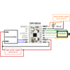 Alternative minimal wiring diagram for connecting a microcontroller to a DRV8834 stepper motor driver carrier (1/4-step mode). (SKU: POLOLU-2134 Image 9)
