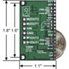 Dual MC33926 motor driver carrier with dimensions. (SKU: POLOLU-1213 Image 2)