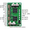 Dual MC33926 motor driver carrier labeled top view. (SKU: POLOLU-1213 Image 3)