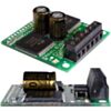 Pololu High-Current Dual Motor Driver Carrier (VNH2SP30 or VNH3SP30): capacitor-mounting examples. (SKU: POLOLU-708 Image 3)
