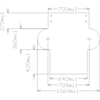 Mechanical outline of encoder PCB. (SKU: POLOLU-1217 Image 9)