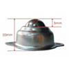 Metal ball casters