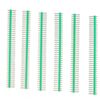 10 Pcs 40 Pin Headers - Straight (Green)