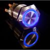 Metal illuminated pushbutton-Blue Ring
