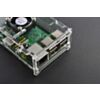 Transparent Acrylic Case with Cooling fan for Raspberry Pi B+/2B/3B
