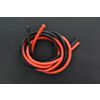 High Temperature Resistant Silica Gel Silicone Wire (8AWG 10mm2 1m Red & Black)