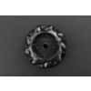 Black Mecanum Wheel with Motor Shaft Coupling (60mm) - Left