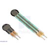 0.25-diameter short-tail force sensing resistor (FSR) next to a 0.2-diameter FSR with a standard tail. (SKU: POLOLU-1695 Image 3)