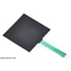 Force-sensing resistor (1.5 square) bottom side with masked adhesive backing. (SKU: POLOLU-1645 Image 2)