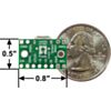 FPF1320 power multiplexer carrier with USB Micro-B connector bottom view with dimensions. (SKU: POLOLU-2594 Image 2)