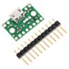 FPF1320 power multiplexer carrier with USB Micro-B connector with included optional header pins. (SKU: POLOLU-2594 Image 3)