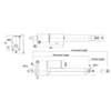 Dimensions (in mm) of the generic linear actuators with feedback. (SKU: POLOLU-2345 Image 5)