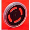 High-Traction Sticky Tire on Futaba servo wheel. (SKU: POLOLU-694 Image 2)