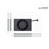 Aluminum Heatsink with Fan for Jetson Xavier NX Module