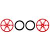 Pololu Wheel for Standard Servo Splines (25T, 5.8mm) - 70×8mm, Red, 2-Pack