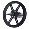 Pololu Multi-Hub Wheel w/Inserts for 3mm and 4mm Shafts - 80×10mm, White, 2-Pack