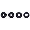 Pololu Multi-Hub Wheel w/Inserts for 3mm and 4mm Shafts - 80×10mm, White, 2-Pack