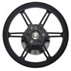 Pololu Multi-Hub Wheel w/Inserts for 3mm and 4mm Shafts - 80×10mm, White, 2-Pack