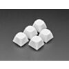 White MA Keycaps for MX Compatible Switches - 5 pack