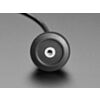 Round Panel Mount Stereo Audio Extension Cable - 1/8" / 3.5mm