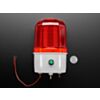 Rotating LED Warning Light with Adjustable Volume Buzzer Alarm