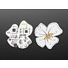 Kitty's Flowers - Pair of Bluetooth Wearable Brooches - Art by Physicist