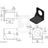 Steel L-Bracket for NEMA 23 Stepper Motors