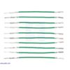 Wires with Pre-Crimped Terminals 10-Pack M-F 2" Green