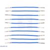 Wires with Pre-Crimped Terminals 10-Pack F-F 2" Blue