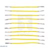 Wires with Pre-Crimped Terminals 10-Pack F-F 2" Yellow