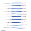 Wires with Pre-Crimped Terminals 10-Pack M-F 1" Blue