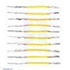 Wires with Pre-Crimped Terminals 10-Pack M-F 1" Yellow