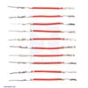 Wires with Pre-Crimped Terminals 10-Pack M-F 1" Red