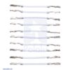 Wires with Pre-Crimped Terminals 10-Pack F-F 1" White