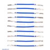Wires with Pre-Crimped Terminals 10-Pack F-F 1" Blue