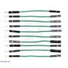 Premium Jumper Wire 10-Pack M-F 2" Green