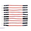 Premium Jumper Wire 10-Pack M-F 2" Red