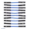 Premium Jumper Wire 10-Pack F-F 1" Blue