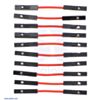 Premium Jumper Wire 10-Pack F-F 1" Red