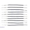 Wires with Pre-Crimped Terminals 10-Pack M-F 2" Black