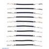 Wires with Pre-Crimped Terminals 10-Pack F-F 1" Black