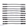 Premium Jumper Wire 10-Pack F-F 2" Black