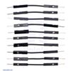 Premium Jumper Wire 10-Pack M-M 1" Black