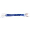 Wires with Pre-Crimped Terminals 10-Pack M-F 3" Blue