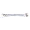 Wires with Pre-Crimped Terminals 10-Pack M-F 3" White