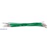 Wires with Pre-Crimped Terminals 10-Pack M-F 3" Green
