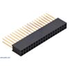 Stackable 0.100" Female Header for TI-RSLK MAX: 2x19-Pin, Straight