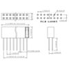 Stackable 0.100" Female Header for TI-RSLK MAX: 2x19-Pin, Straight